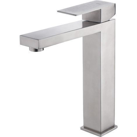 SKY BATH CDA008-1NIQ ARMY Monomando Lavabo Níquel Cepillado - ref: CDA008-1NIQ