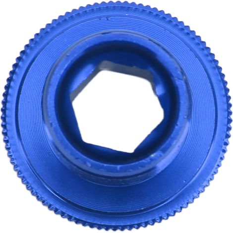 Vis de fixation de manivelle de vélo en alliage d'aluminium M18, vis de fixation de manivelle de vélo, boulon de manivelle M18 bleu (1/5)