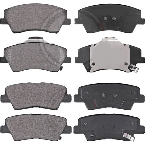KIT PASTIGLIE FRENO ANTERIORI E POSTERIORI compatibile con HYUNDAI i10 (PA) / PASTIGLIE FRENANTI AUTO OEM FDB1783,FDB1902 / SOSTITUZIONE DIRETTA / BASSA POLVERE / SILENZIOSO