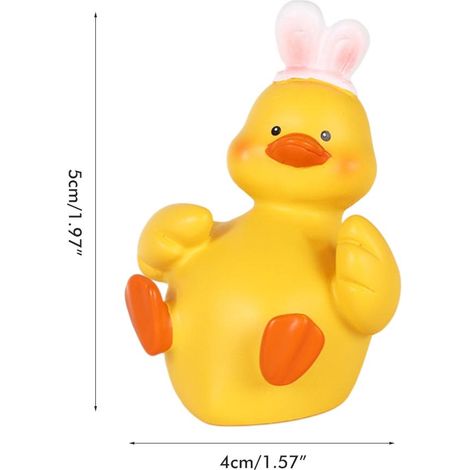 Canard Décoratif en Résine pour Tableau de Bord Voiture, Ornement Auto Original, Figurine Cartoon, Décoration Intérieure Véhicule, Accessoire Auto Rigolo (1/5)