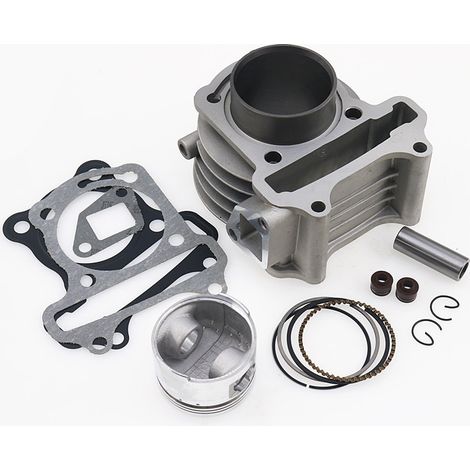 Scooter Kymco Haomai 50 modifié GY6-80, bloc-cylindres à assistance électrique, chemise de cylindre, segments de piston 47 mm. (1/5)