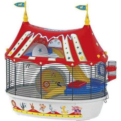 Ferplast Jaula Circus Fun para Roedores Roja 49,5x34x42,5 cm (1/3)