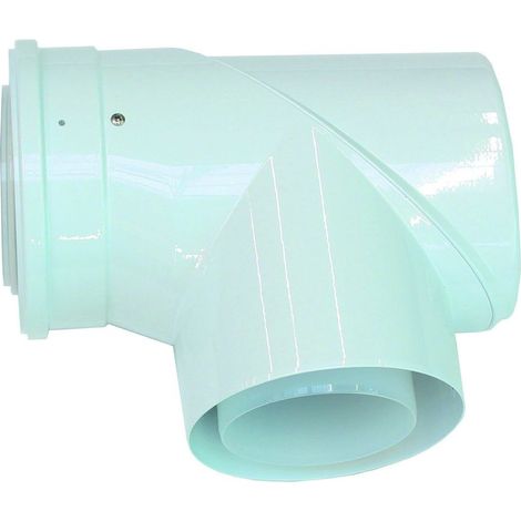 Vaillant Revisions-T-Stück(Bogen) 87 Gr konzentrisch PP inkl.Funktionsverschluss, 0020106383 (1/2)