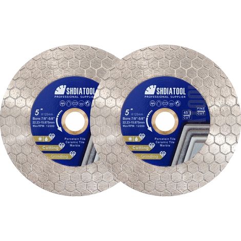 Disco de corte, material de diamante, versátil para diversos materiales, 125 mm (1/5)