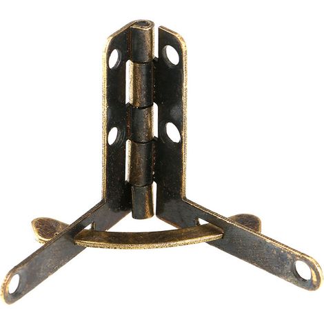Charnière à ressort 33 x 30 mm, petite charnière en forme de 7, lot de 20. (1/5)
