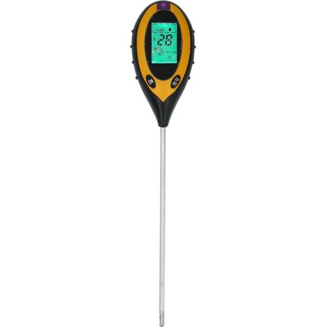 Tester per terreno 4 in 1, sensore digitale multifunzionale, umidità, pH, luce, per giardino, fattoria, prato (1/5)