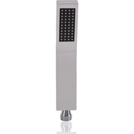 Antikalk-Handbrausekopf aus Messing, wassersparend, hoher Druck, L-förmig, silberverchromt