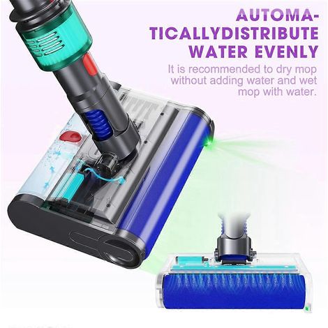 Brosse pour aspirateur, balai électrique pour sols avec nettoyage-- (1/5)