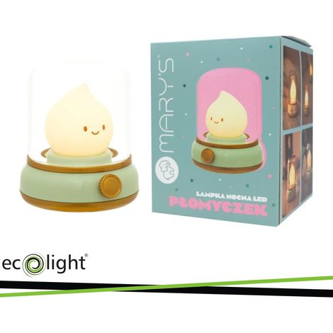 LAMPADA NOTTURNA A LED MARY S FIAMMA VERDE (1/2)