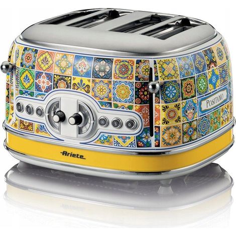 Tostapane ariete positano giallo 1630 watt 4 fette