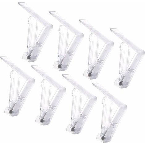 Bardusch-20 Pièces Pince Nappe Plastique,Clip Nappe de Table Fixe Nappe avec Clip à Ressort Pince Nappe Transparent Attache Nappe Jardin Nappe Clips Anti Glissant Pince Nappe Clip Exterieur Ajustable (1/5)