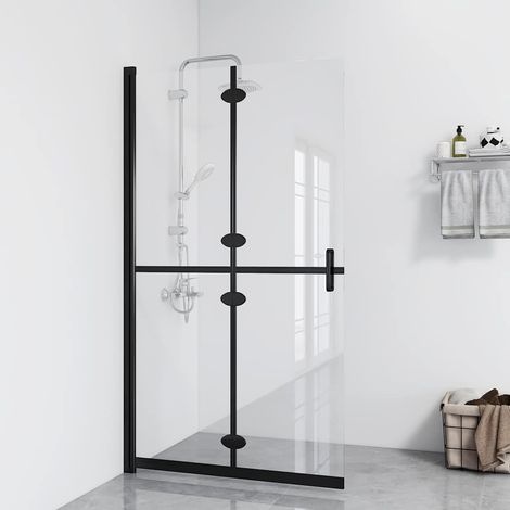 vidaXL Paroi de douche pliable Verre ESG transparent 120x190 cm (1/5)