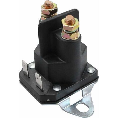 BUNTHAUS PA Relais De Solénoïde De Démarreur 12v 4 Broches Contacteur 12 Volts 762-1261-211-51, Convient Pour Tondeuse À Gazon, Motoneige, Voiturette De Golf Et Tracteur De Pelouse, Etc (1/4)
