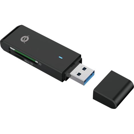 CONCEPTRONIC SDMicroSD Card Reader USB 3.0 schwarz