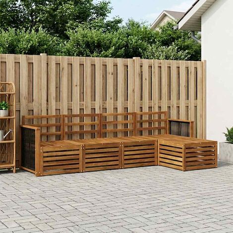 vidaXL Outdoor Sofa Set 5 pcs Natural (1/5)