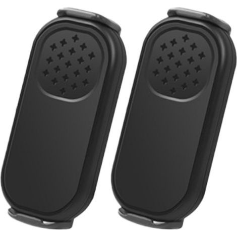 Sistema di allarme, segnale per porta anti-collisione, potente sensore vocale, alimentato a batterie, funzionalità wireless, (2 pezzi, 1 coppia, nero) ideale per la sicurezza dei veicoli (1/5)