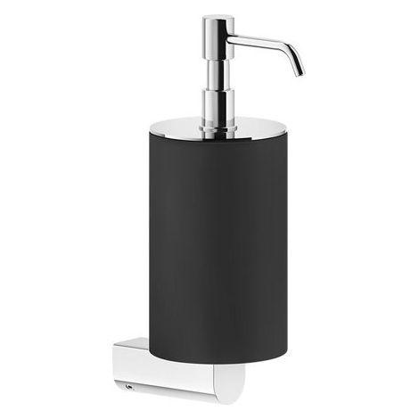 Gessi Rilievo, distributeur de savon mural, gobelet noir mat,