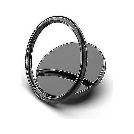 Support de téléphone portable en anneau (lot de 2), avec anneau de maintien rotatif à 360° et support en métal poli, compatible avec les supports magnétiques de voiture. (1/3)