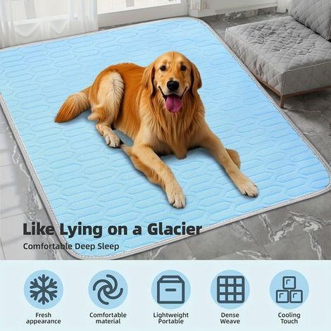 2025 Pet Cooling Mat & Sleep Cushion - Absorbent, Refreshing for Cats & Dogs - Blue XX Basket