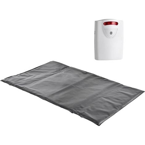 PENTATECH Tapis de contact avec alarme sans fil TMF01 noir 95 dB 33621 C062252