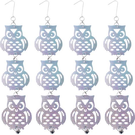 Juego de 4 tiras repelentes de aves, tiras repelentes de aves, barras ahuyentadoras de aves, campanillas para aves, repelentes reflectantes para aves (1/4)