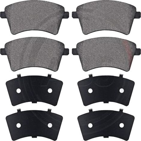 KIT PASTIGLIE FRENO ANTERIORI compatibile con RENAULT KANGOO BE BOP (KW0/1) / PASTIGLIE FRENANTI AUTO OEM P 68 044  P 68 058  P 68 033, / SOSTITUZIONE DIRETTA / BASSA POLVERE / SILENZIOSO (1/4)