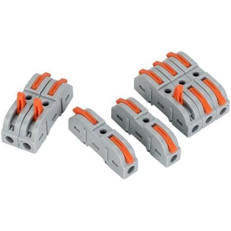 36Pièces Connecteurs Electriques Rapide avec Levier, Bornes de Connexion,1-Fil 2-Entrées et Peut être Librement Combiné,electrique PA/PC Ignifuge (1/4)