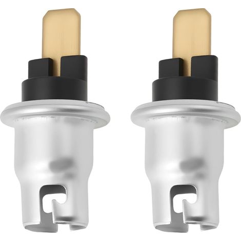 Lot de 2 supports d'ampoule en métal BA9S pour tableau de bord compatible avec jauges 989 233 BA9 (1/5)