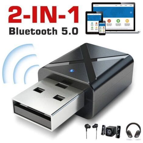 FENOPLASTICATransmetteur et récepteur Bluetooth 2 en 1 - MARQUE - Modèle - Bluetooth 5.0 - Portée 10m - Design Compact (1/4)
