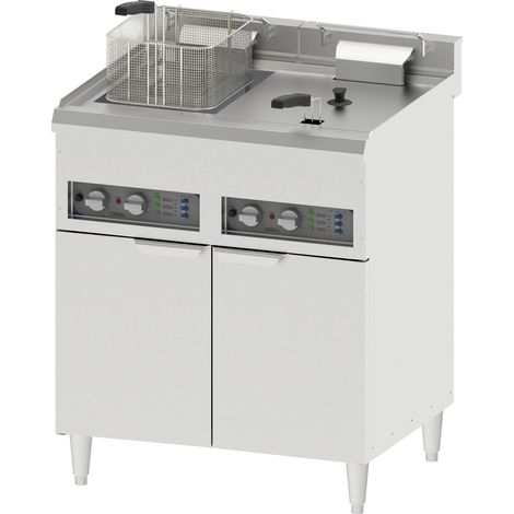 Friteuse électrique sur pieds double - 2x16L - 24000W - Casselin