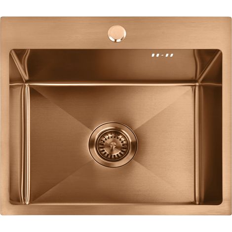 SINK REA LEO 50 BRUSH COPPER