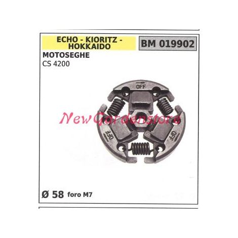 Embrague completo ECHO motor motosierra CS 4200 Ø  58 taladro m7 019902