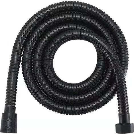 Duschschlauch 1,5 m Schwarz, Duschschlauch 150 cm, Duschhose, Schwarz (1/5)