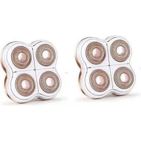 Têtes de rechange pour l'épilateur de jambes, compatibles avec le rasoir électrique pour femmes, pour une finition lisse et un toucher parfait. Vu à la télé, lot de 2. (1/4)