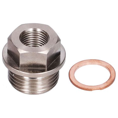 DEESSE SHOP-Adaptateur de Capteur avec Joint, Adaptateur de Température D'eau M18x1,5 à 1/8NPT pour la Température des Gaz D'échappement. (1/5)