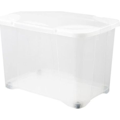 EDA - Coffre Clip box 60l naturel avec roulettes (1/2)