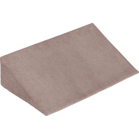 Cuscino a cuneo KiddyMoon per bambini, realizzato in morbida schiuma, leggero, versatile, con materiale a coste, flessibile e con rivestimento sfoderabile, perfetto per giocare e rilassarsi, colore be (1/5)
