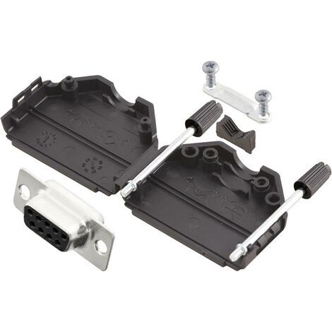 MH Connectors MHDPPK9-DB9S-K Kit embase SUB-D femelle 180 ° Nombre de pôles: 9 fût à souder 1 pc(s) (1/3)