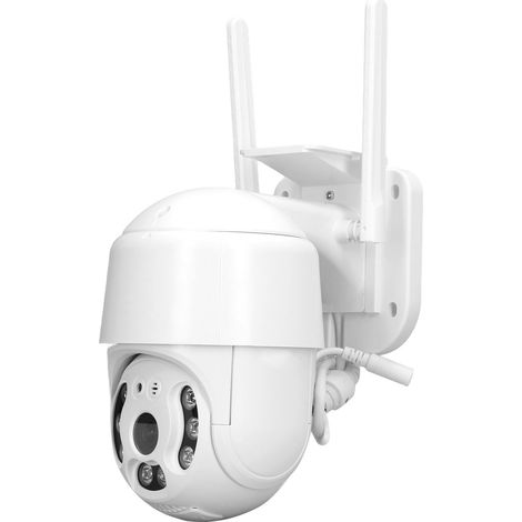 Caméra WiFi, caméra PTZ panoramique extérieure étanche, haute définition 1080p, interphone bidirectionnel, surveillance de sécurité. (1/5)