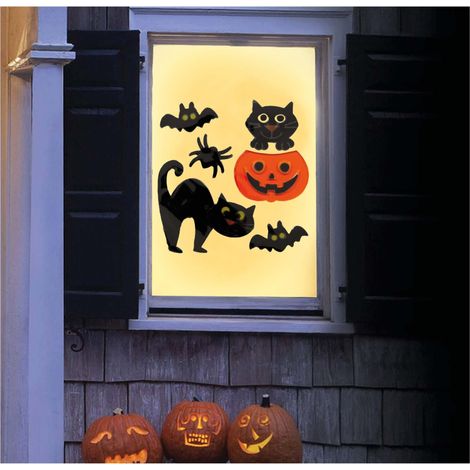 Decorazione in gel di Halloween: gatto, zucca, pipistrello (1/2)