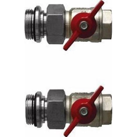 Buderus Logafloor Kugelhahn-Set KHSE 1x1  - 80425310 von Buderus