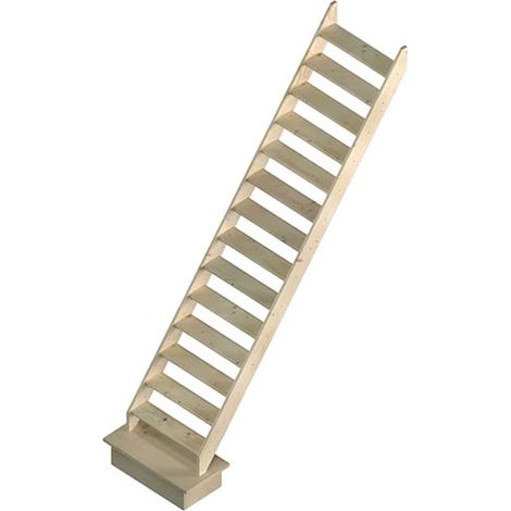 Scala in legno a 13 gradini - Altezza da superare 3.00m - Larghezza 0,52 m - COTTAGE-P-300