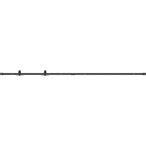 Kit de porte d'armoire coulissante 213 cm acier au carbone