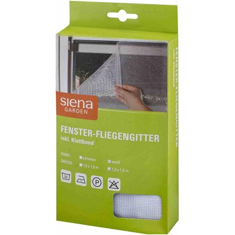 Fenster-Fliegengitter 1,3 x 1,5 m, weiß (1/4)