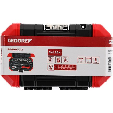 Gedore RED R49003016 Steckschlüsselsatz 16teilig 3300050 (1/7)