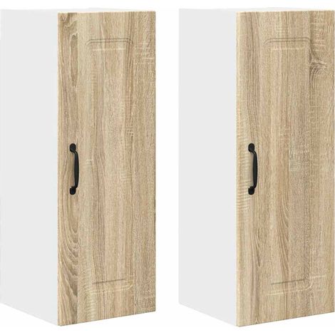 Meuble mural de cuisine,Armoire de cuisine 2 pcs Chêne Sonoma 30 x 31 x 80 cm CFW35886 (1/5)