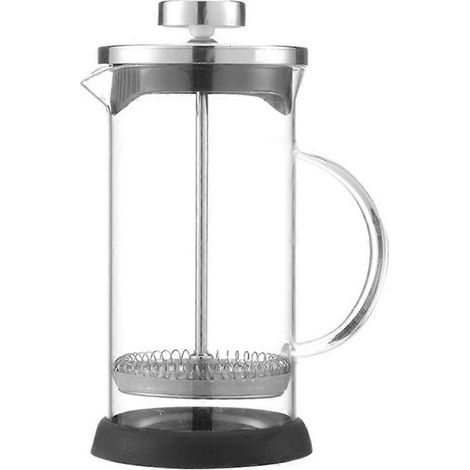 Cafetière à piston multifonctionnelle en acier inoxydable et verre, 600 ml. Accessoires inclus. (1/5)
