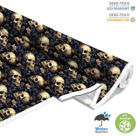 TESSUTI DECORATIVI PER ESTERNI OXFORD - Motivo Teschio I DX4033 (1/5)