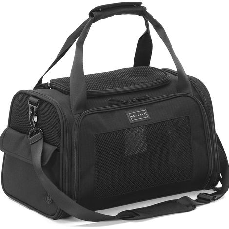 Sac de transport pour animaux pliable et respirant, idéal pour voyage en avion, voiture et randonnée (1/5)