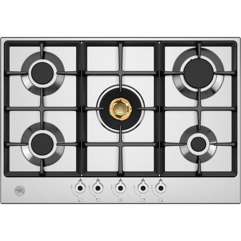 Bertazzoni P755CPROX piano cottura Acciaio inox Superficie piana 75 cm Gas 5 Fornello(i)